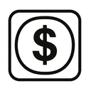 icon_finance_dollar_sign_monochrome icon preview