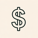 icon_finance_dollar_sign_thin icon preview