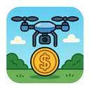 icon_finance_drone_cartoon icon preview