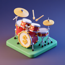 icon_finance_drum_3d_isometric icon preview