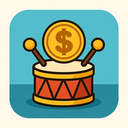 icon_finance_drum_cartoon icon preview
