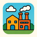 icon_finance_factory_cartoon icon preview