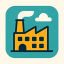 icon_finance_factory_flat_design icon preview