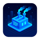 icon_finance_factory_futuristic icon preview