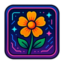 icon_finance_flower_cyberpunk icon preview