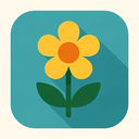 icon_finance_flower_flat_design icon preview