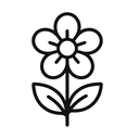 icon_finance_flower_line_art icon preview