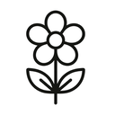 icon_finance_flower_minimal_outline icon preview