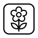 icon_finance_flower_monochrome icon preview