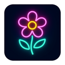 icon_finance_flower_neon icon preview