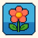 icon_finance_flower_pixel_art icon preview
