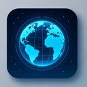 icon_finance_globe_futuristic icon preview
