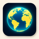 icon_finance_globe_glow_effect icon preview