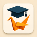 icon_finance_graduation_cap_origami icon preview