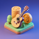 icon_finance_guitar_3d_isometric icon preview