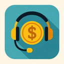 icon_finance_headphones_flat_design icon preview