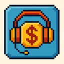 icon_finance_headphones_pixel_art icon preview