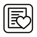 icon_finance_heart_monochrome icon preview