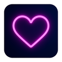 icon_finance_heart_neon icon preview