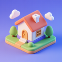 icon_finance_house_3d_isometric icon preview
