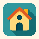 icon_finance_house_flat_design icon preview