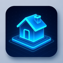 icon_finance_house_futuristic icon preview