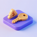 icon_finance_key_3d_isometric icon preview