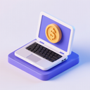 icon_finance_laptop_3d_isometric icon preview