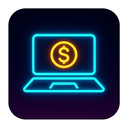 icon_finance_laptop_neon icon preview