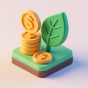 icon_finance_leaf_3d_isometric icon preview