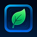 icon_finance_leaf_futuristic icon preview
