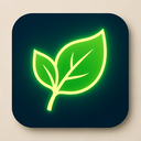 icon_finance_leaf_glow_effect icon preview