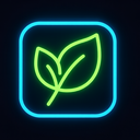 icon_finance_leaf_neon icon preview