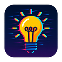 icon_finance_light_bulb_digital_glitch icon preview