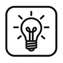 icon_finance_light_bulb_monochrome icon preview
