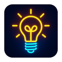 icon_finance_light_bulb_neon icon preview