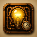 icon_finance_light_bulb_steampunk icon preview