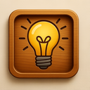 icon_finance_light_bulb_wooden icon preview