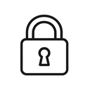 icon_finance_lock_minimal_outline icon preview