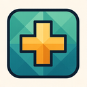icon_finance_medical_cross_geometric icon preview