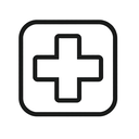 icon_finance_medical_cross_monochrome icon preview