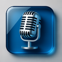 icon_finance_microphone_glassy icon preview