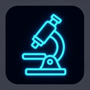 icon_finance_microscope_neon icon preview