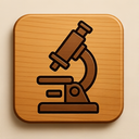 icon_finance_microscope_wooden icon preview
