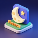 icon_finance_moon_3d_isometric icon preview