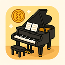 icon_finance_piano_cartoon icon preview