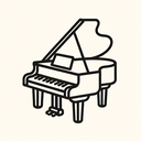 icon_finance_piano_minimal_outline icon preview