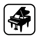 icon_finance_piano_monochrome icon preview