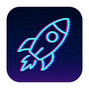 icon_finance_rocket_digital_glitch icon preview