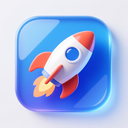 icon_finance_rocket_glassy icon preview